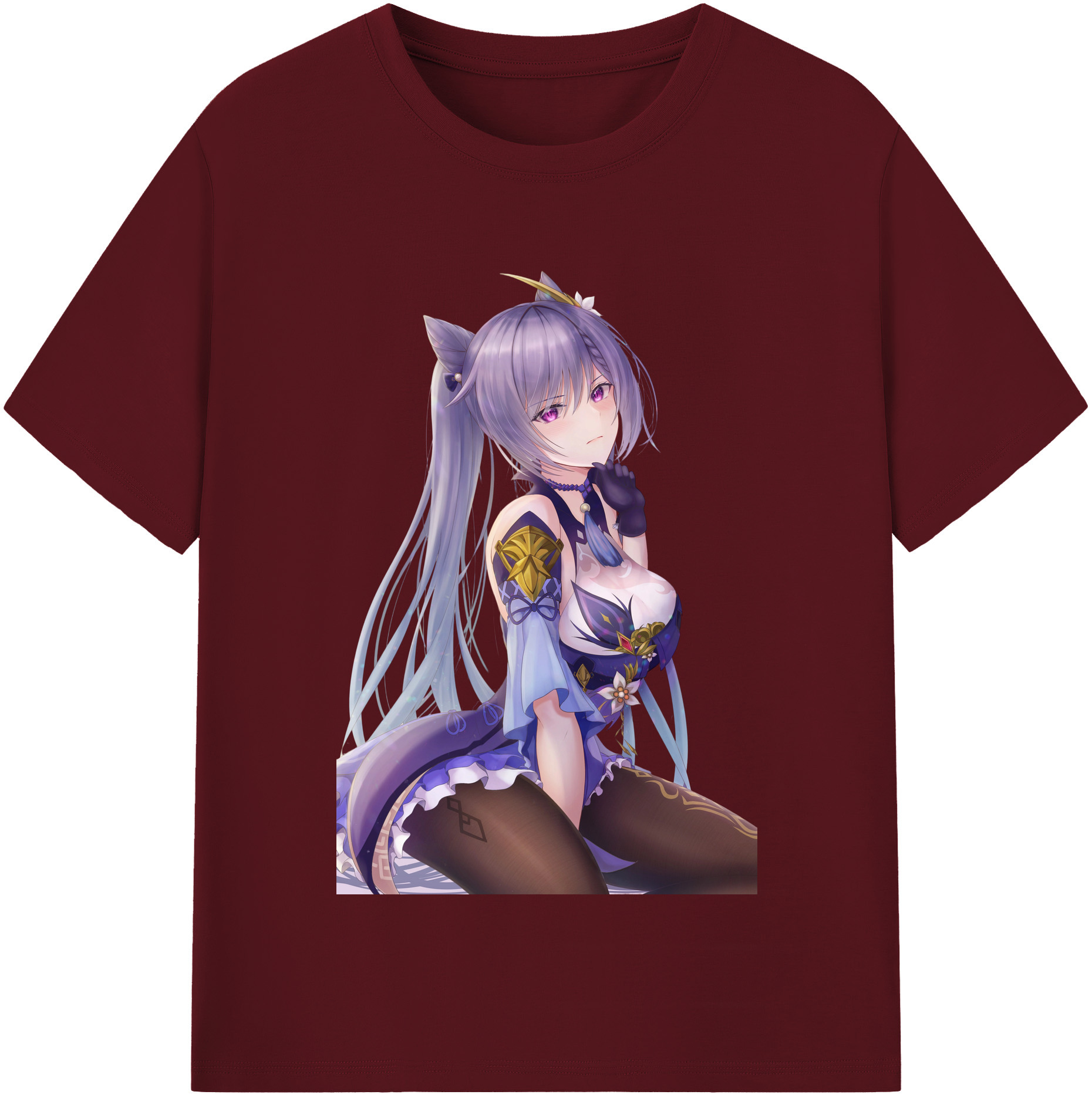 げんし神 刻晴 こくせい genshin Kokusei 綿100％半袖Tシャツ（フロントプリント）